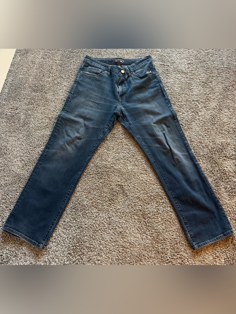 Heritage Men's Slim Straight Jeans in Dark Blue